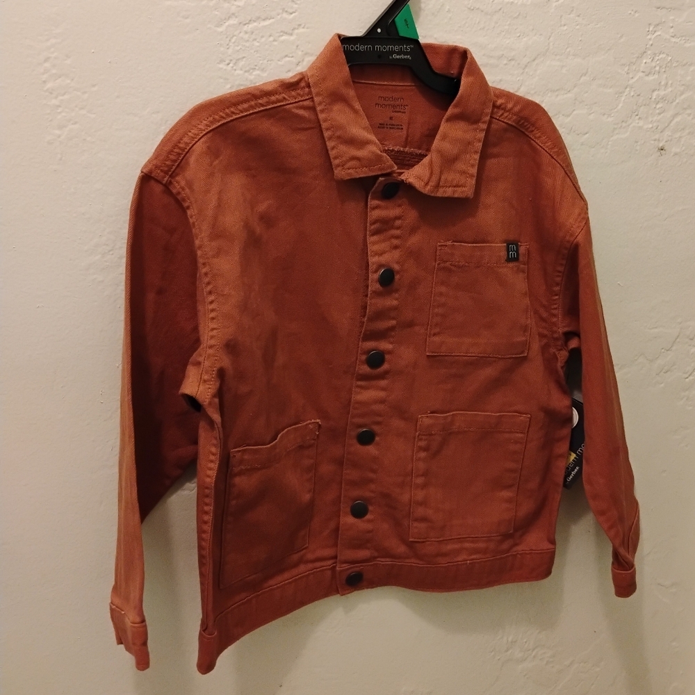 Modern Moments Kids Rust Orange Button-Up Shirt
